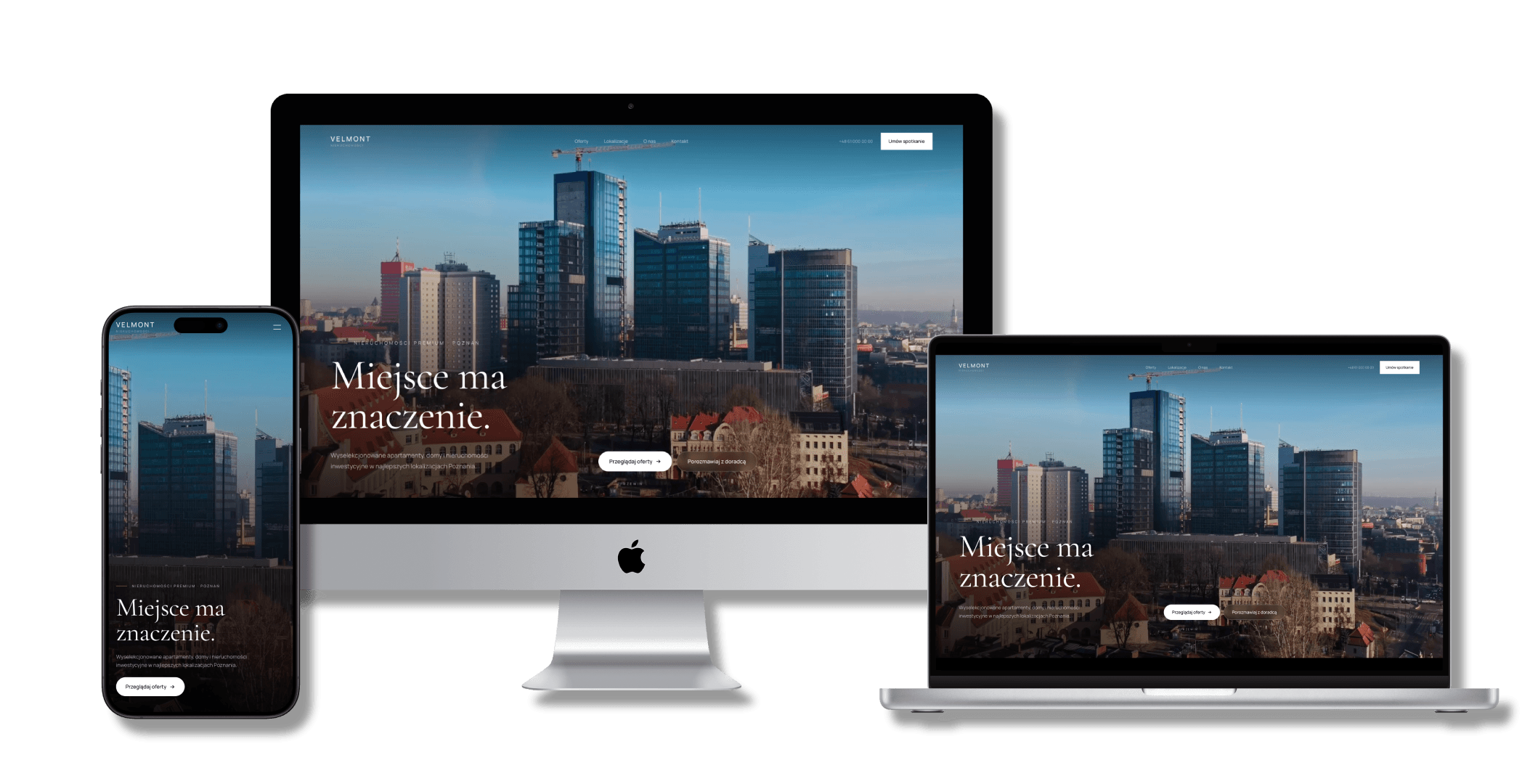 Velmont – koncepcyjny serwis nieruchomości premium w Next.js